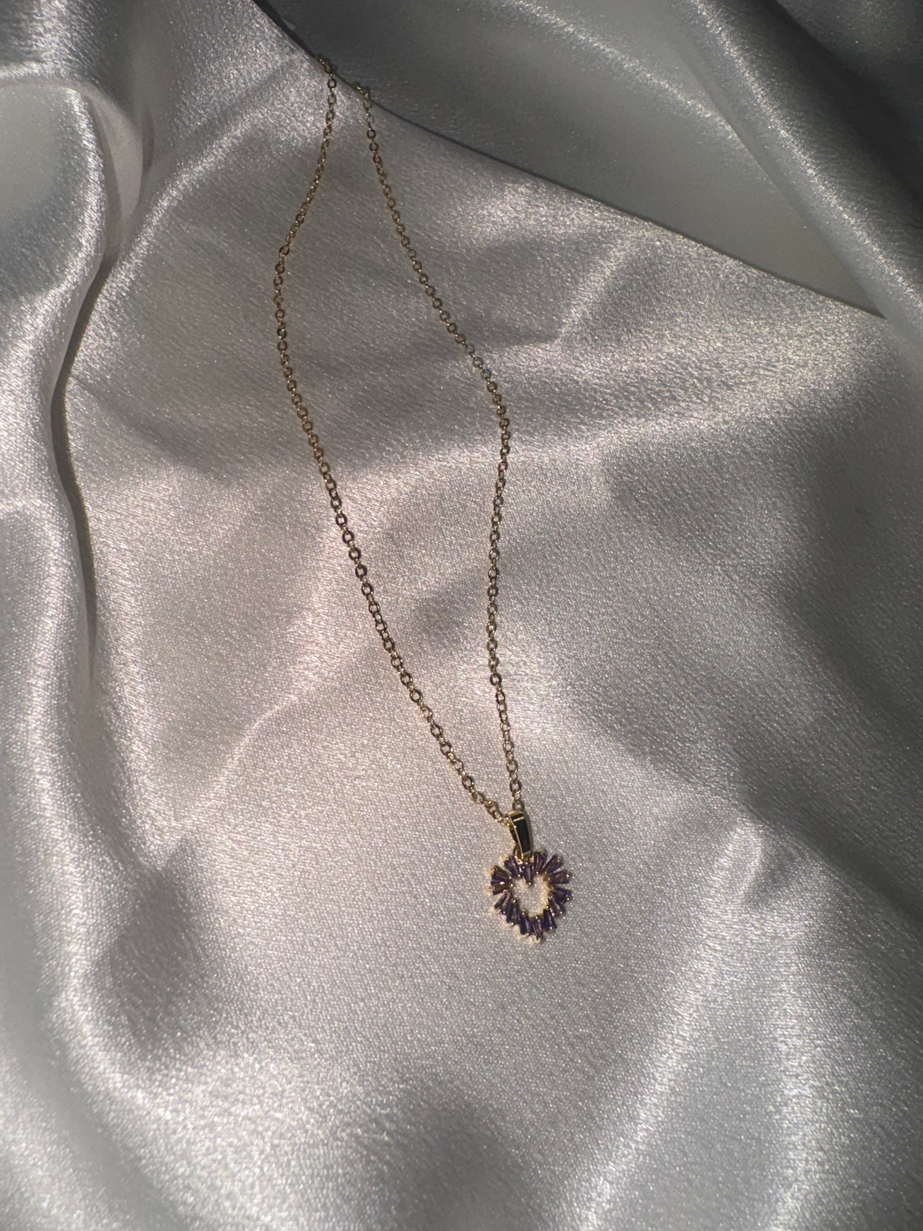 Purple Heart Necklace