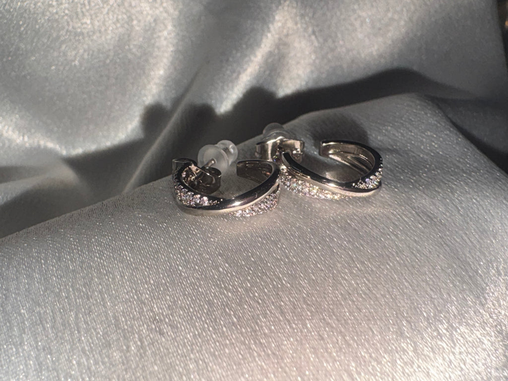 Silver Small Hoops