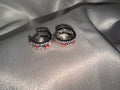 Evil eye hoops