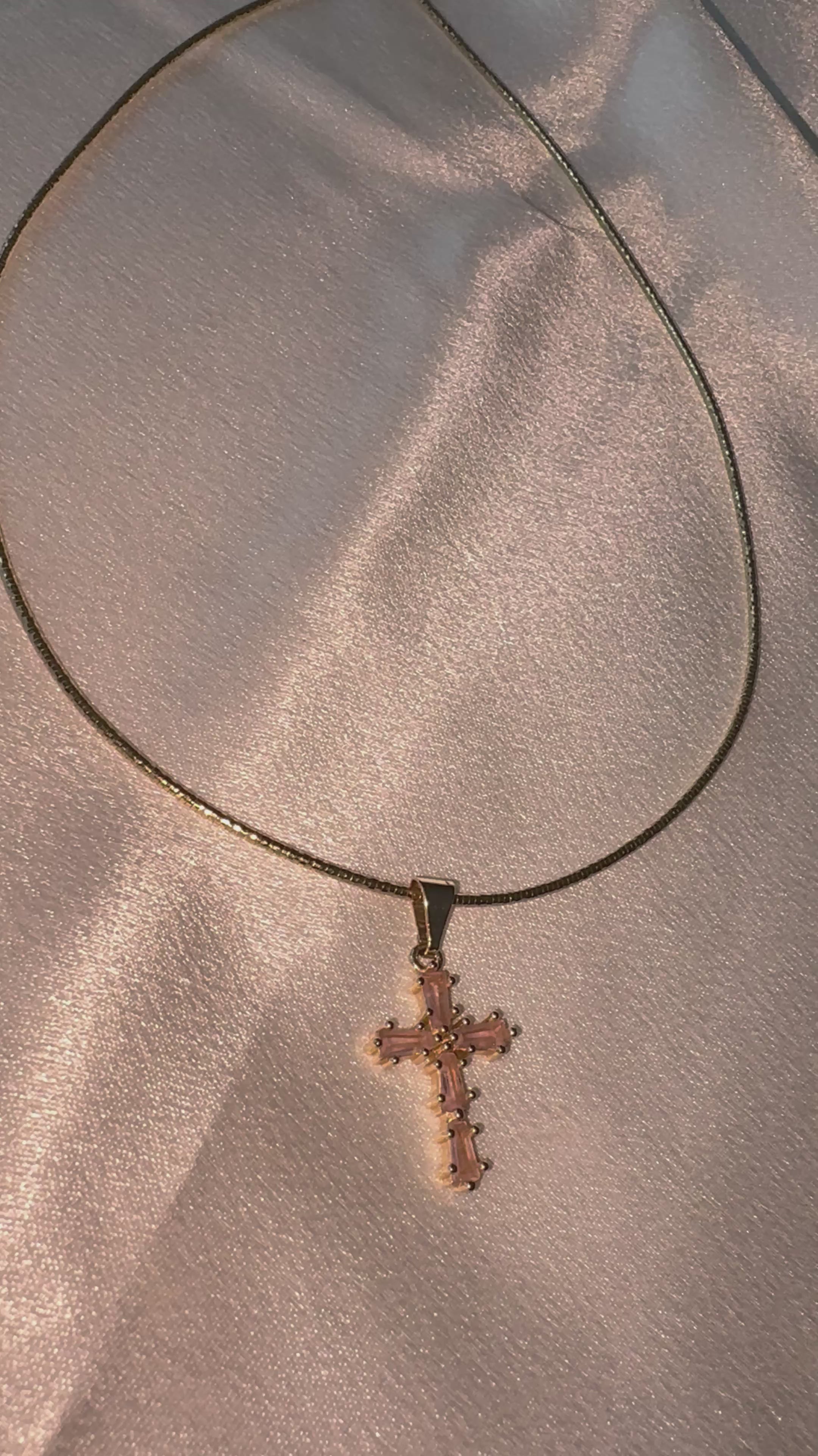 Cross Choker Necklace